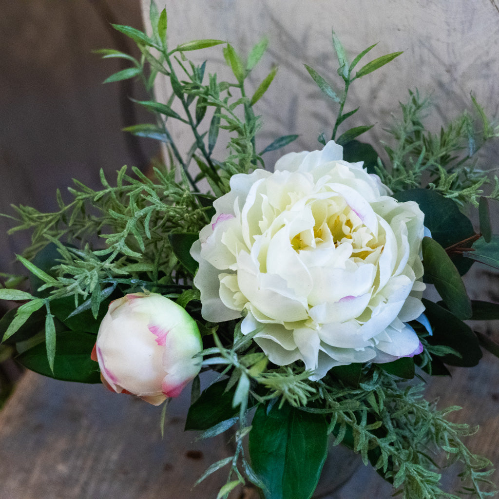 White Peony Petite Bouquet