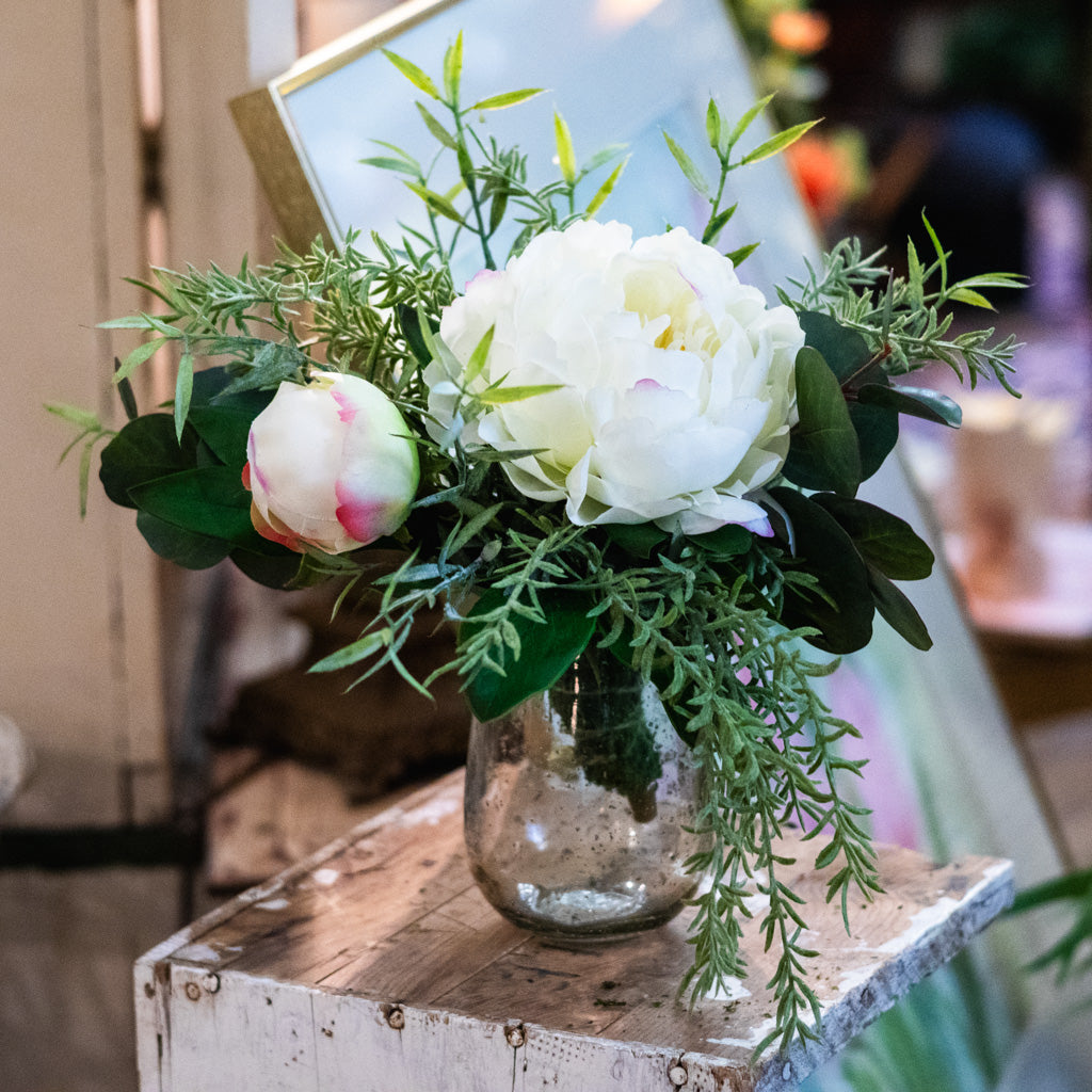 White Peony Petite Bouquet