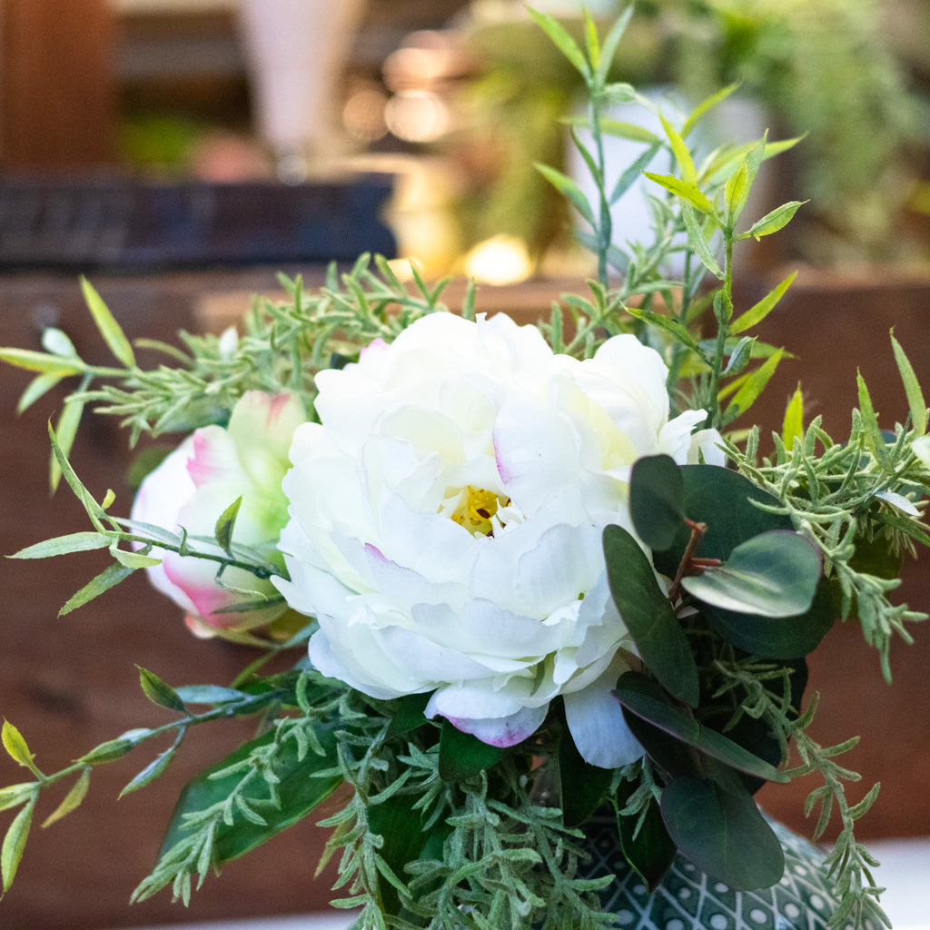 White Peony Petite Bouquet
