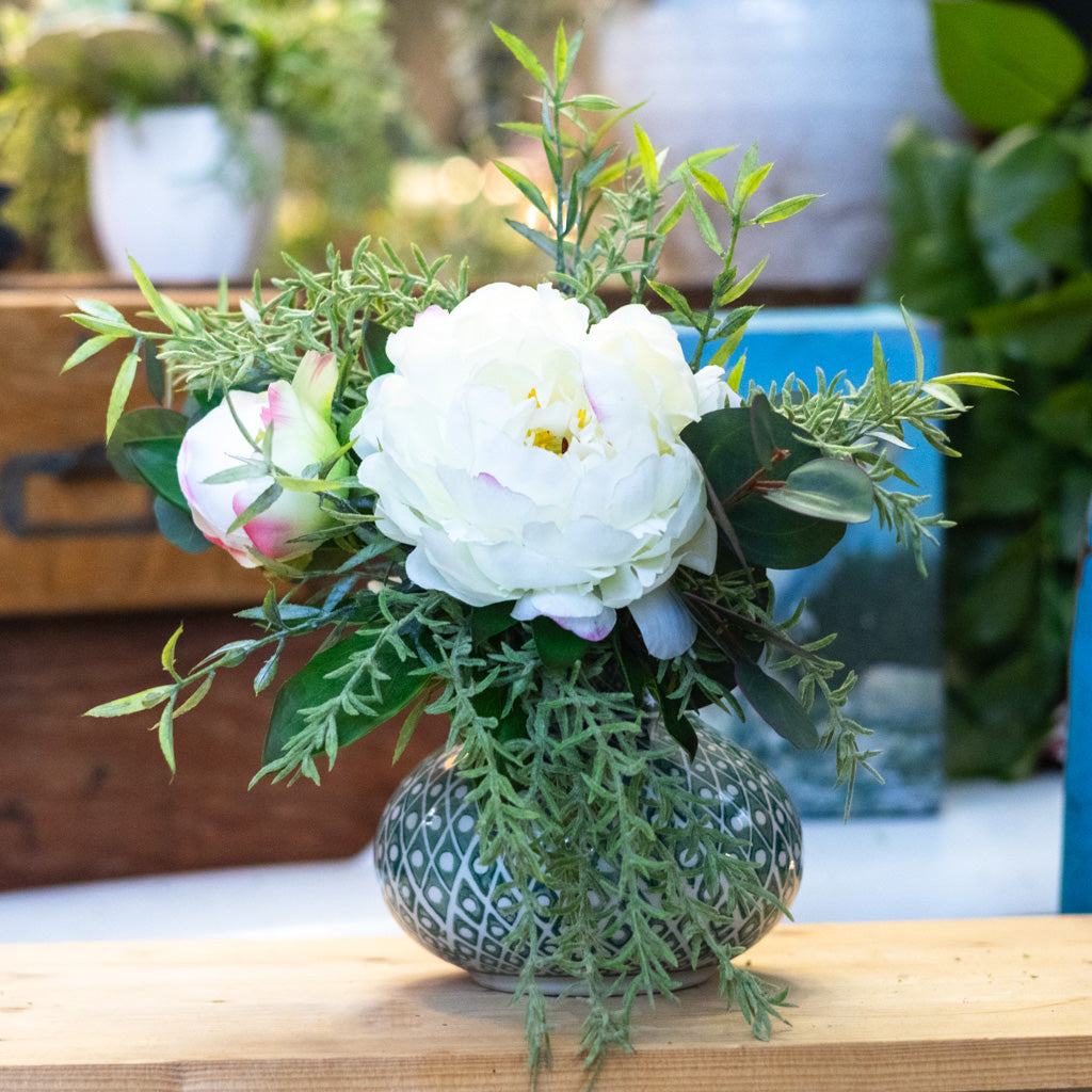 White Peony Petite Bouquet