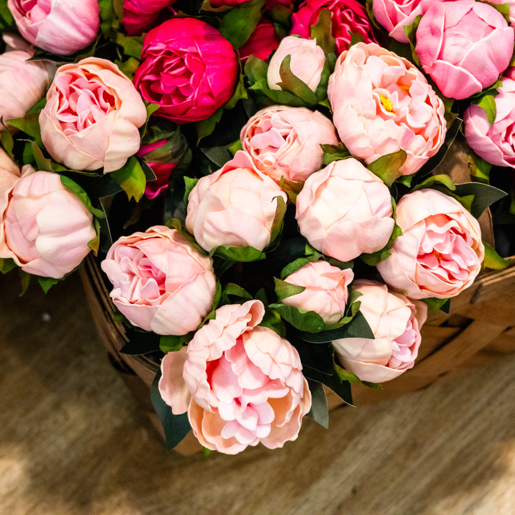 Light Pink Peony Bundle Real Touch