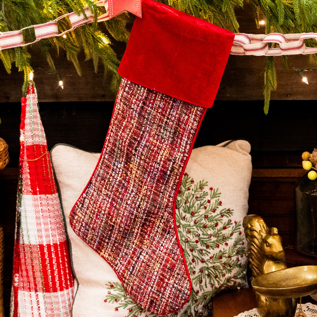 Cheery Elf Multi-Colored Stocking