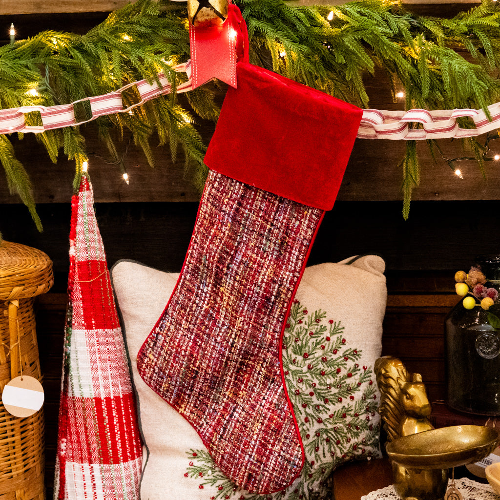 Cheery Elf Multi-Colored Stocking