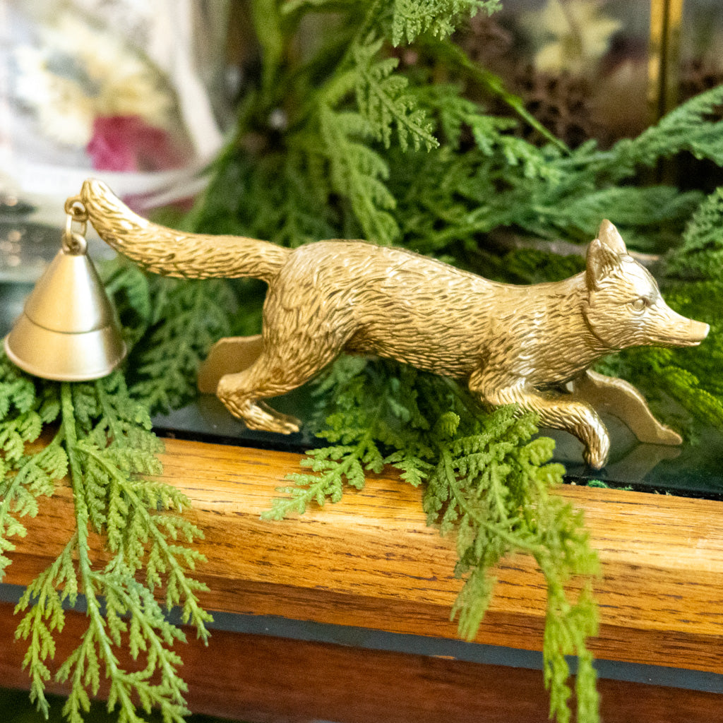 Alloy Fox Shaped Candle Holder