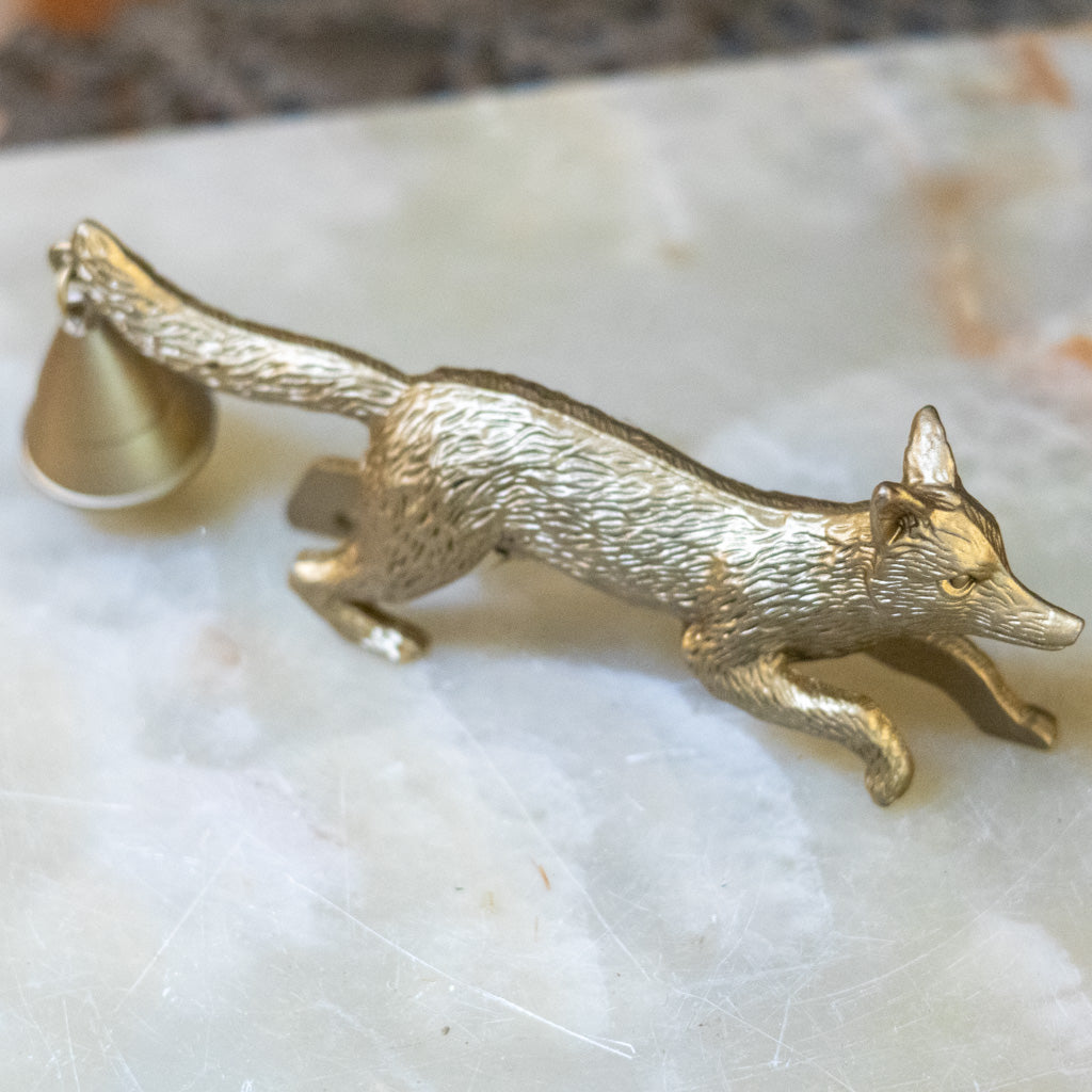 Alloy Fox Shaped Candle Holder