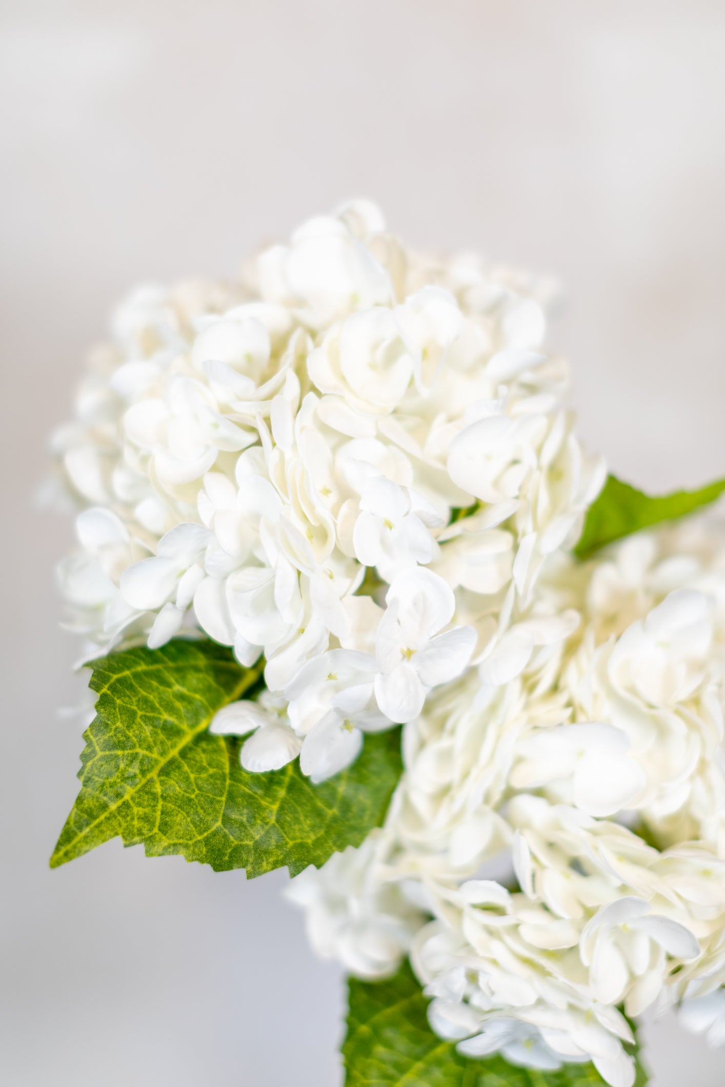 Real Touch Hydrangea Single Stem White