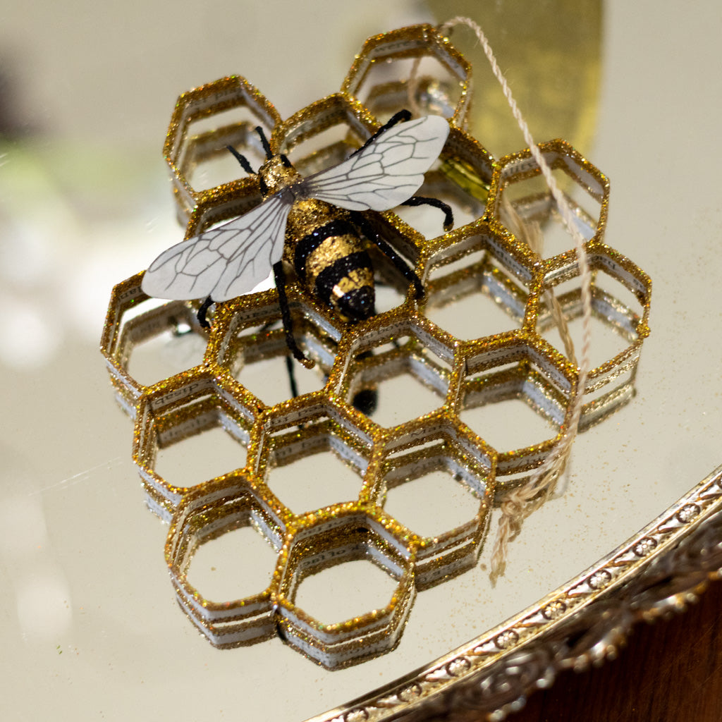Paper Honeycomb Paper Mache Ornament