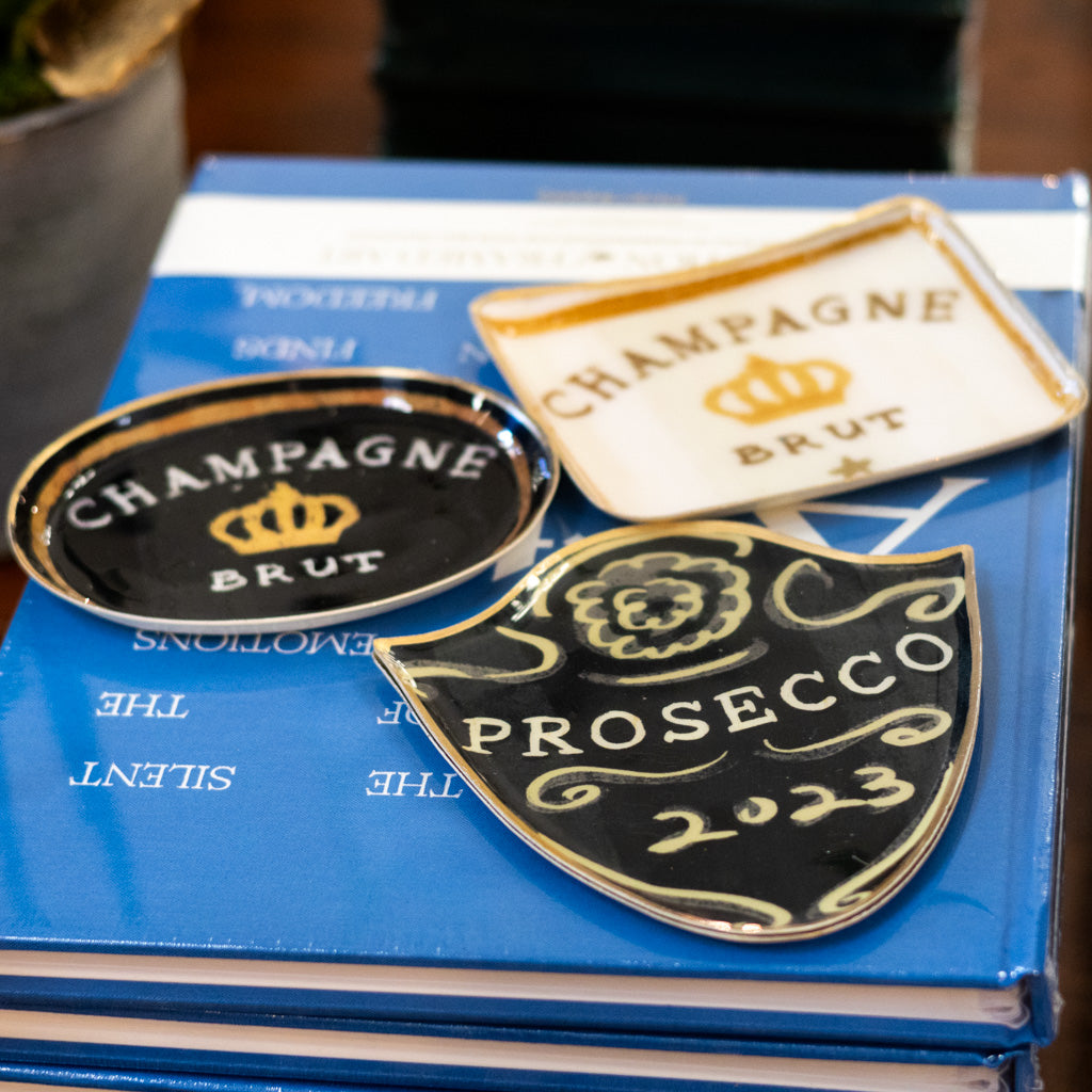 Enameled Metal Tray "Prosecco"