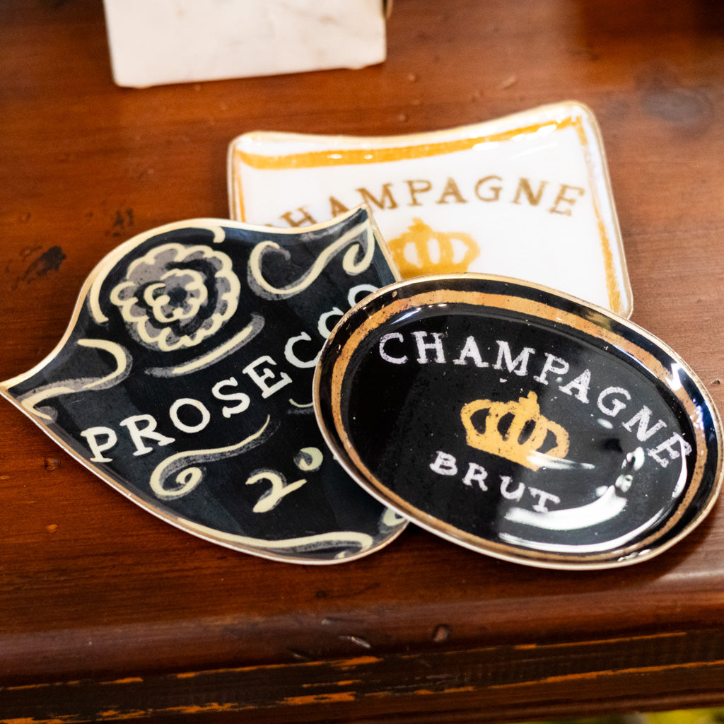 Enameled Metal Tray "Prosecco"