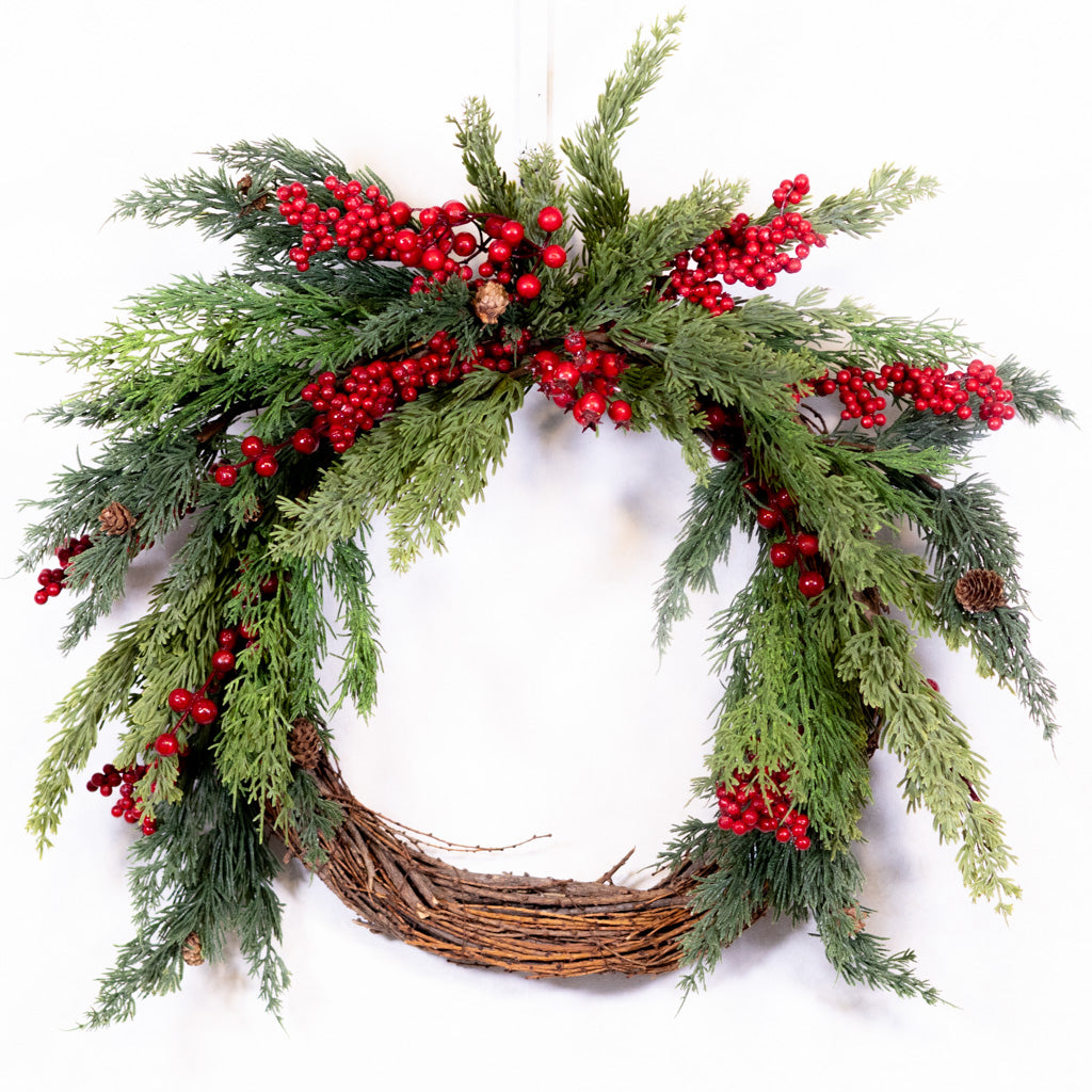 Christmas Crescent Wreath