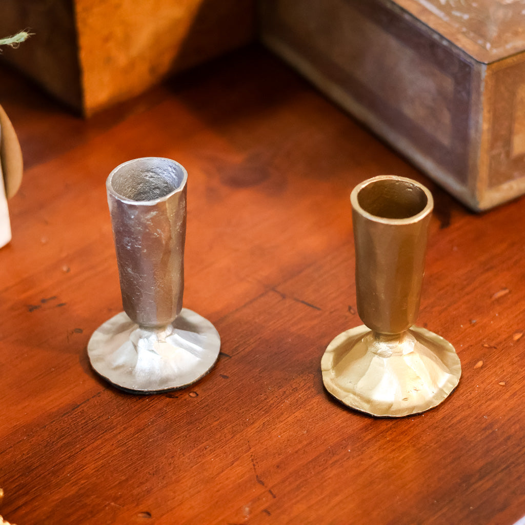 Metal Taper Holder Gold