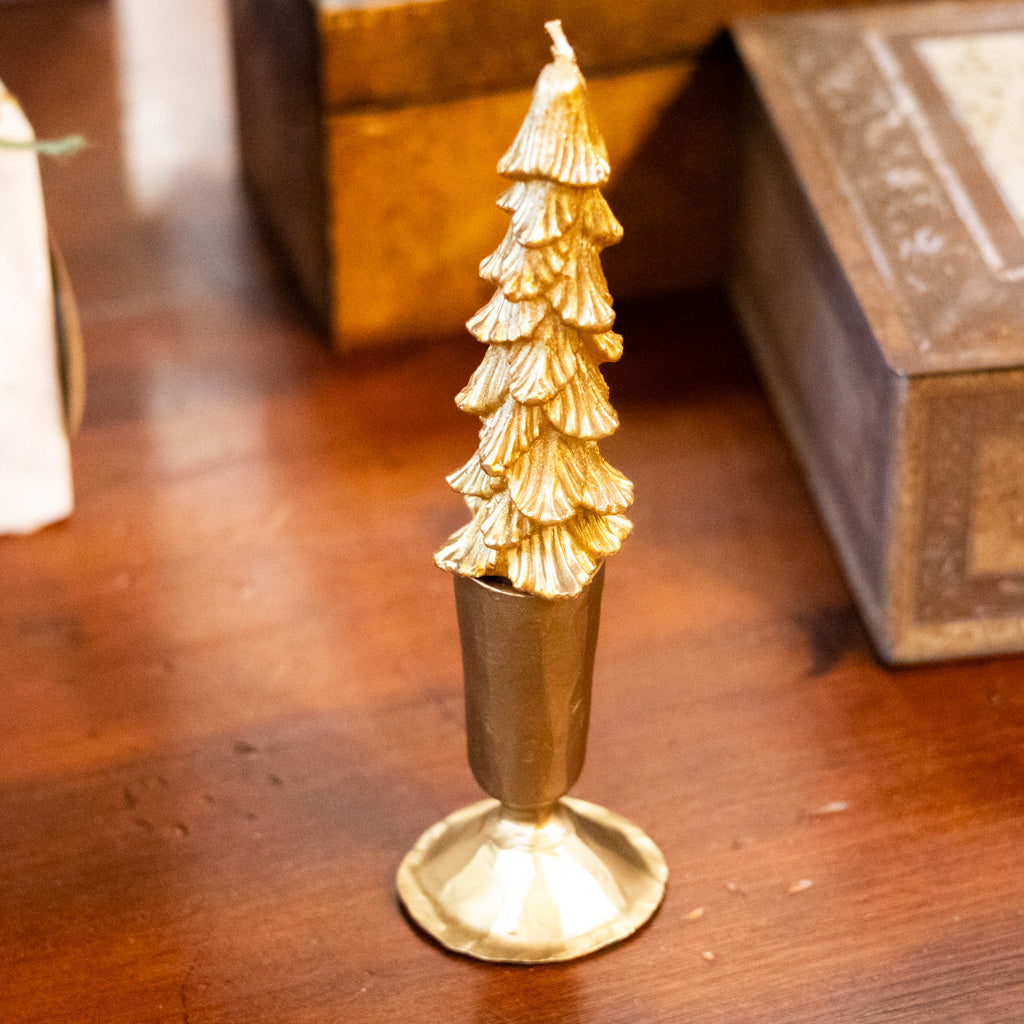 Metal Taper Holder Gold