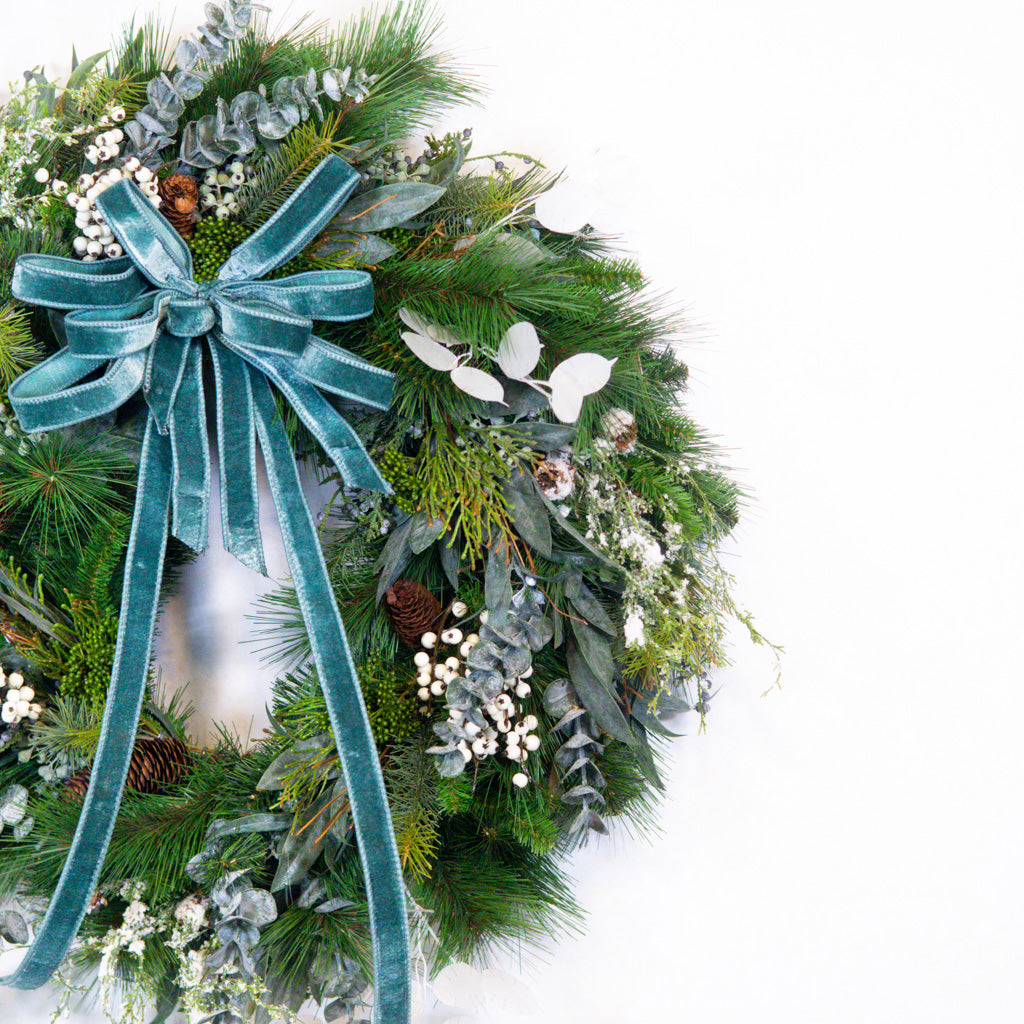 Winter Blues Collection Wreath