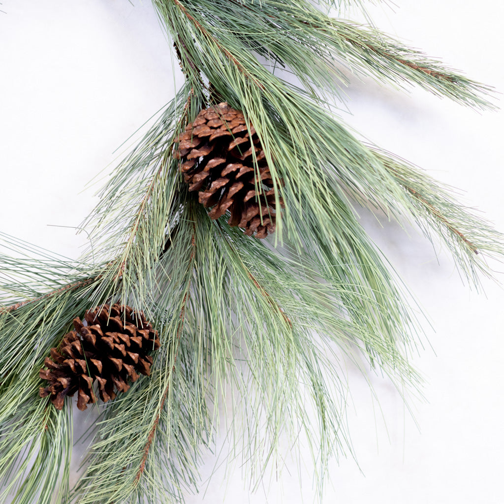 Long Needle Pine and Pinecone Wreath