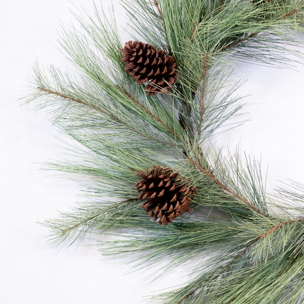 Long Needle Pine and Pinecone Wreath