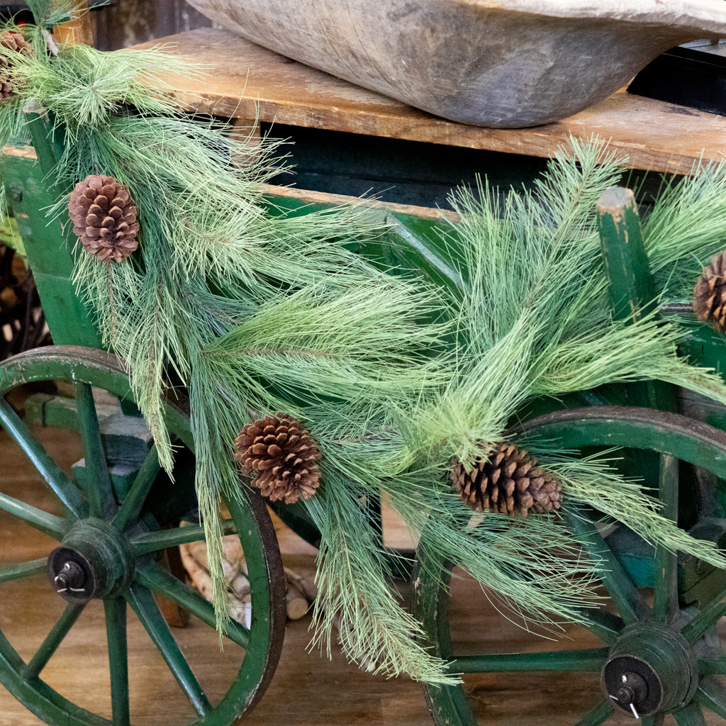6 ft. Long Needle Pine and Pinecone Garland