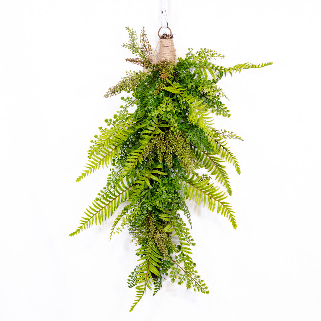 Mixed Fern Door Swag