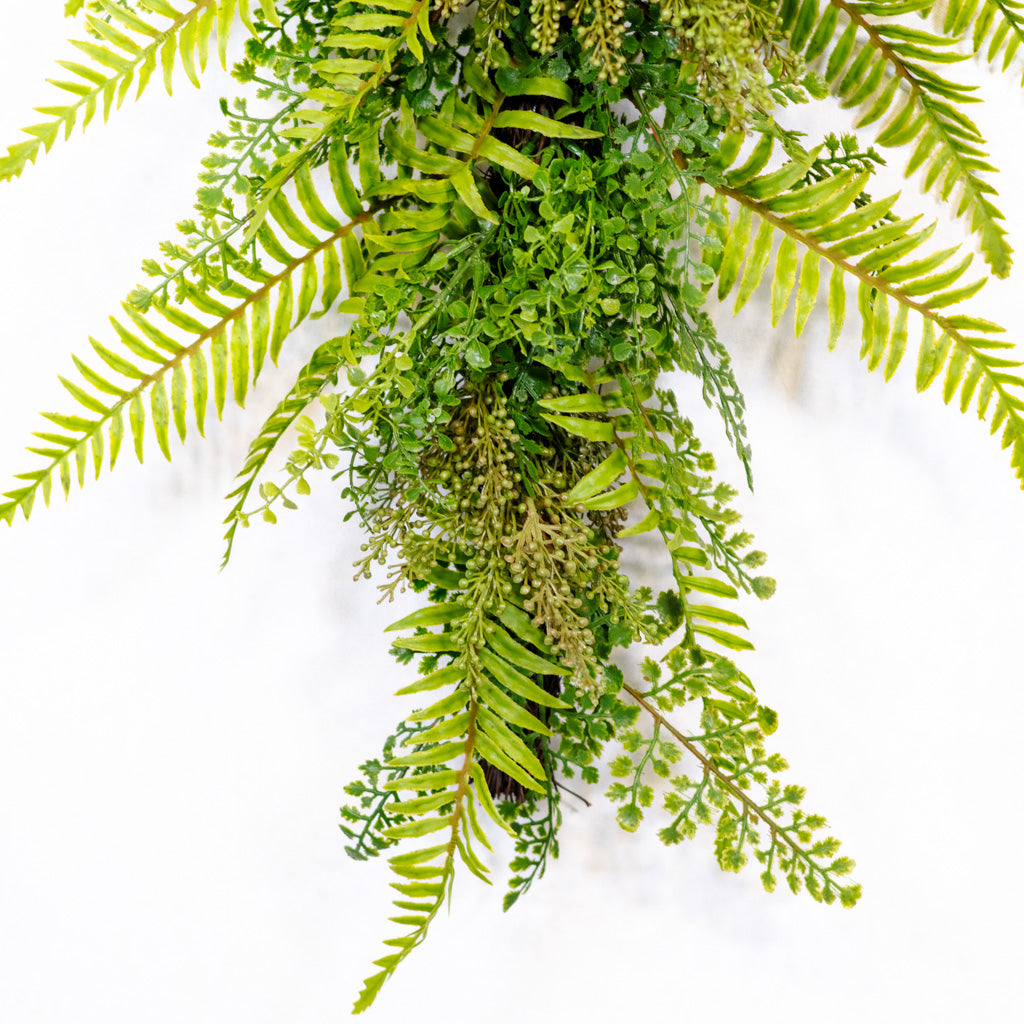 Mixed Fern Door Swag