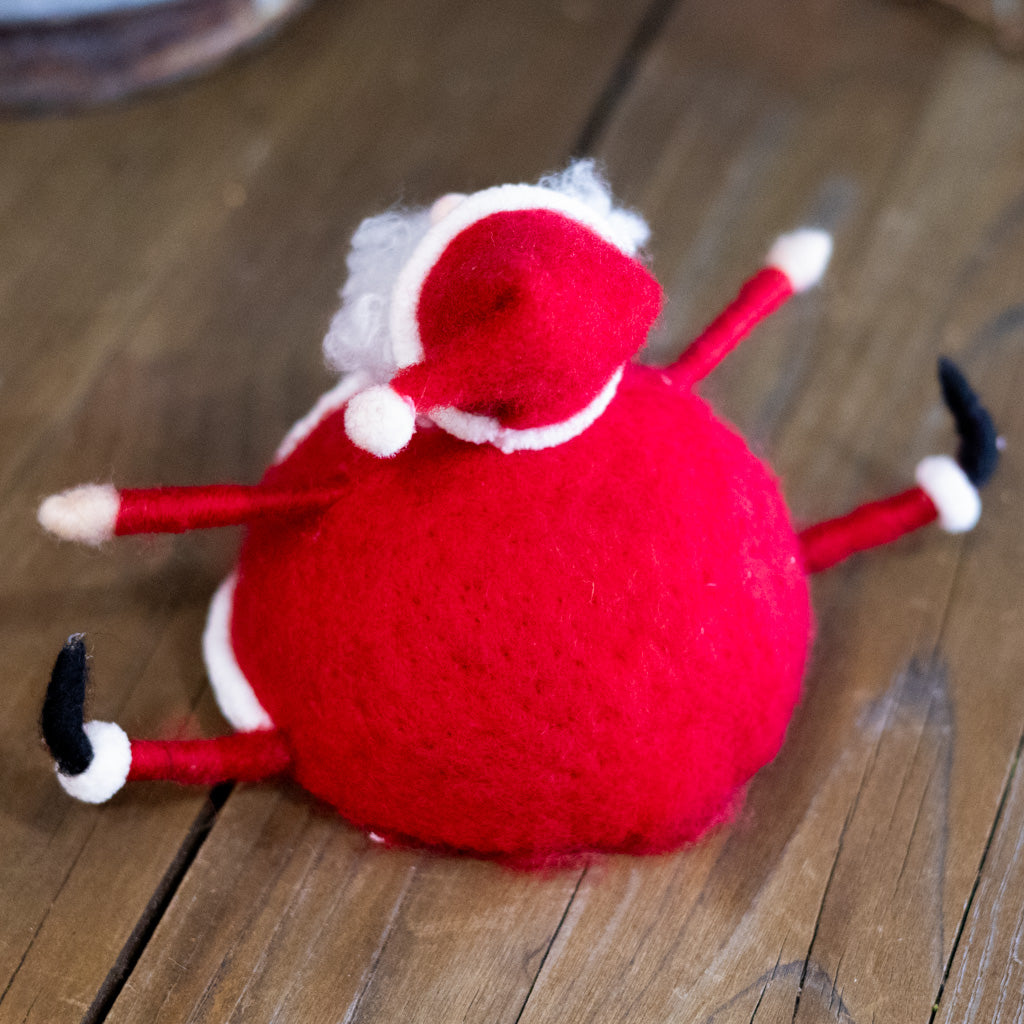 Wool Felt Sitting Santa