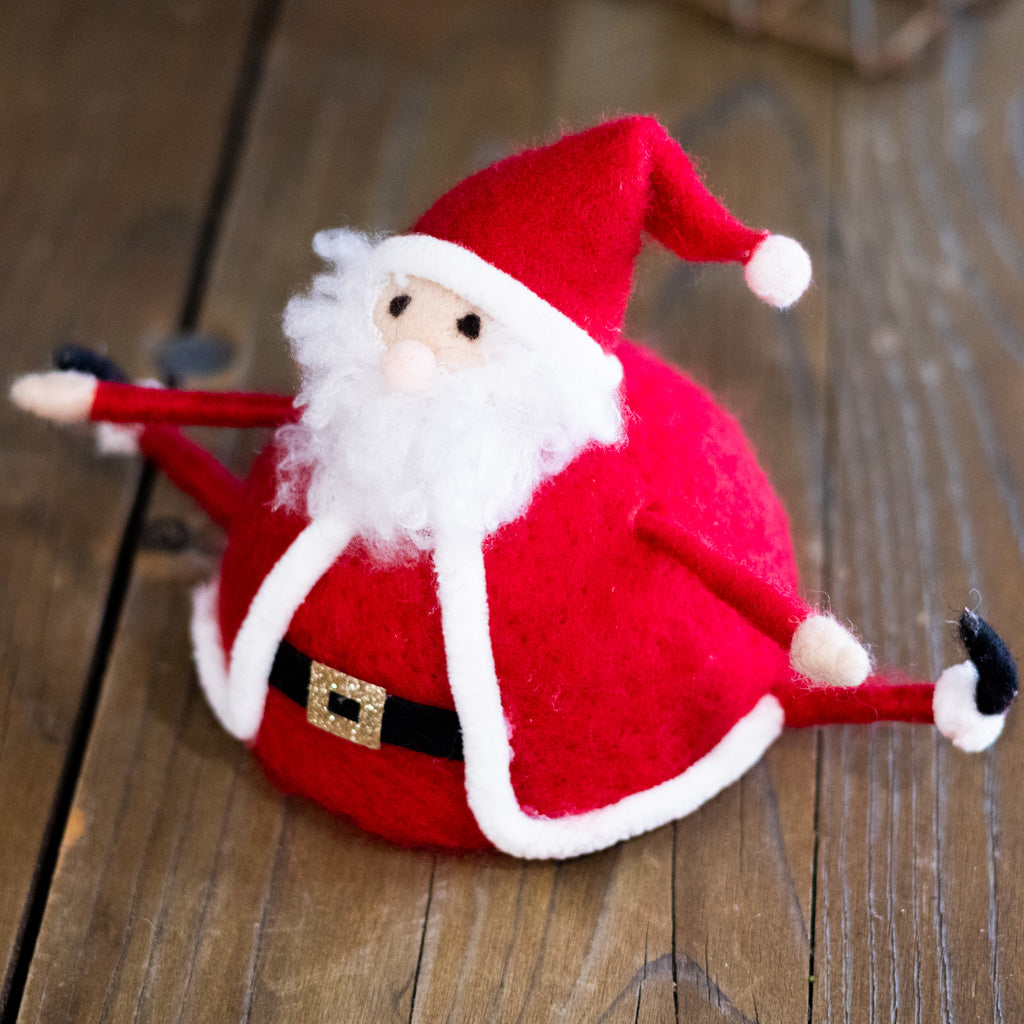 Wool Felt Sitting Santa