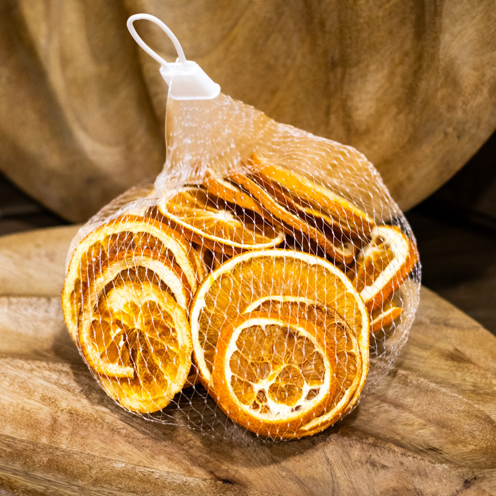 Sliced Oranges in Mesh Bag