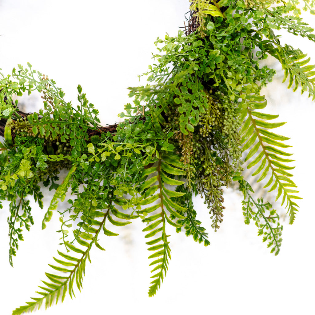 Mixed Fern Wreath
