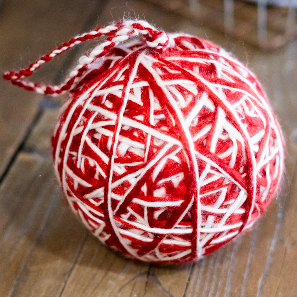 Chunky Yarn Ball Ornament