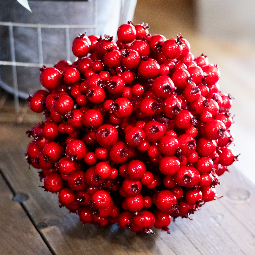 Large Berry Red Kissing Ball