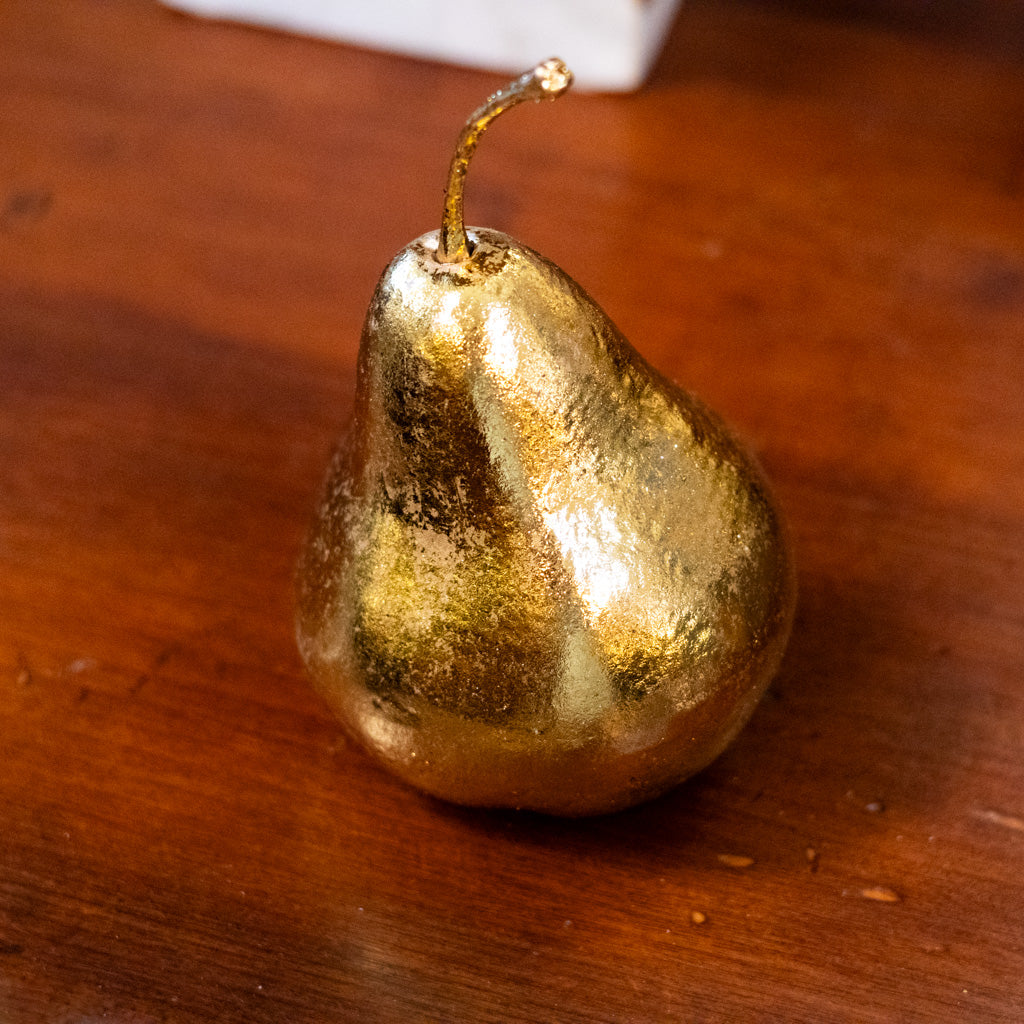 Gold Metallic Pear