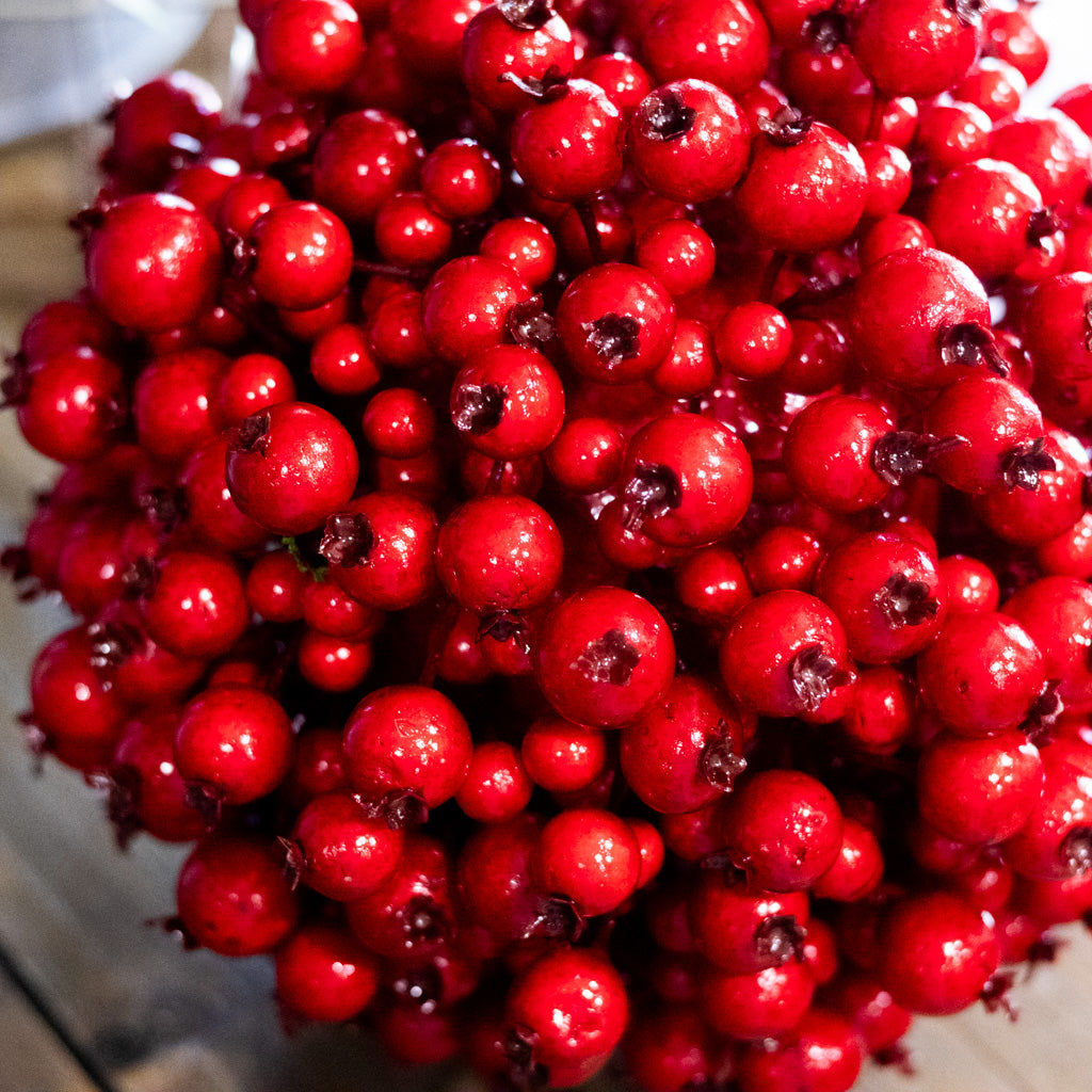 Large Berry Red Kissing Ball