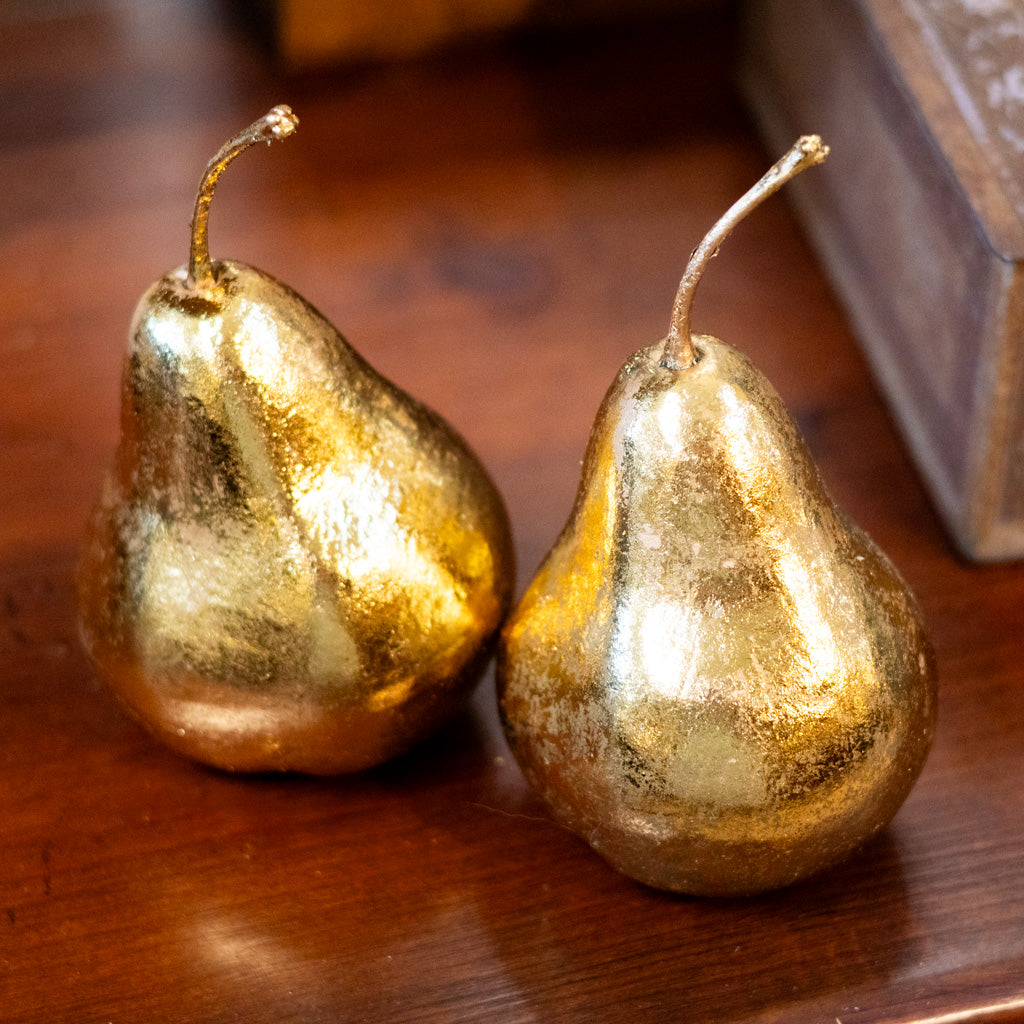 Gold Metallic Pear