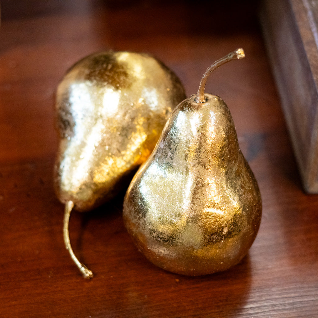 Gold Metallic Pear