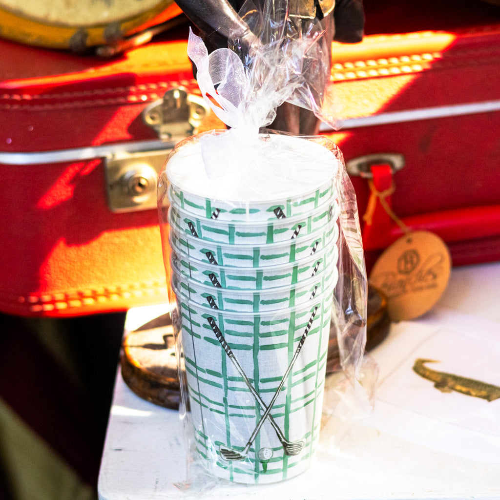 Set of Six Golf Clubs Party Cups