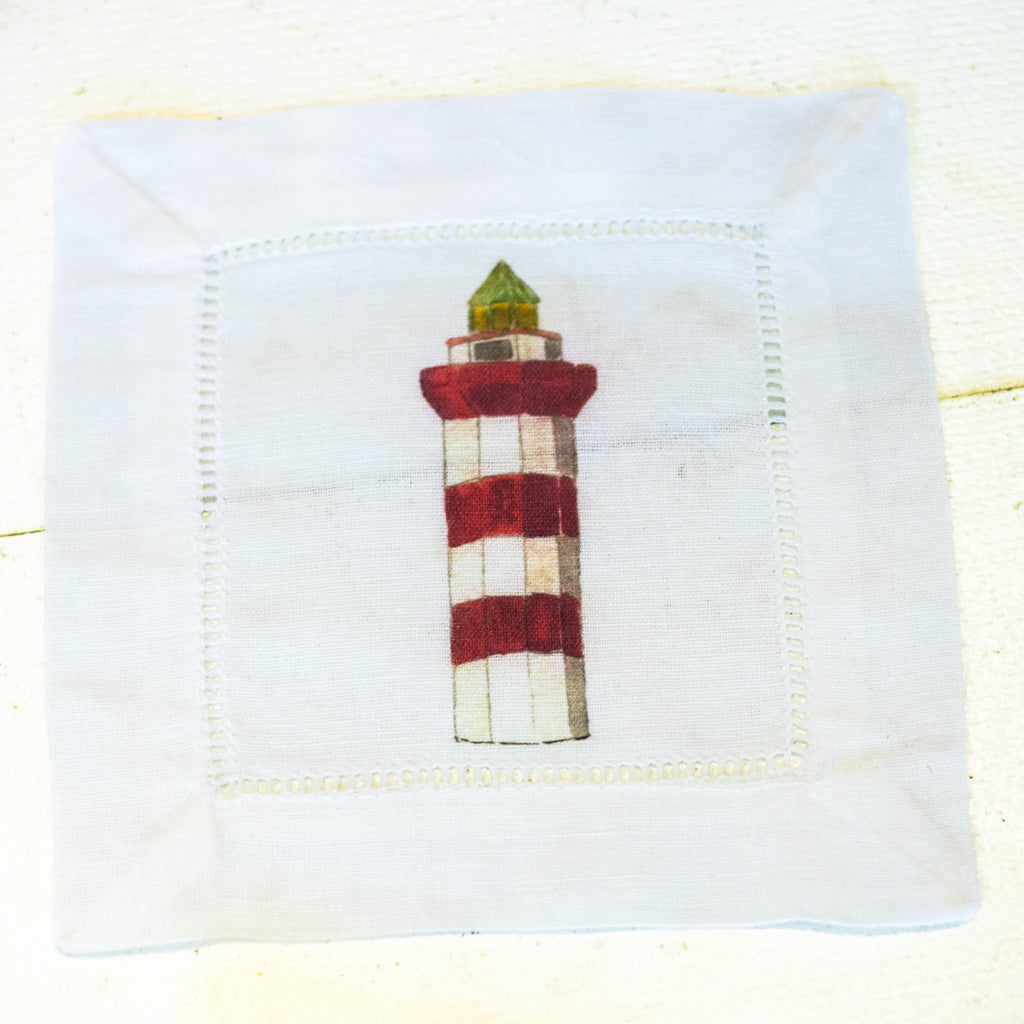 Set of Four Custom Cocktail Linen Napkin Set