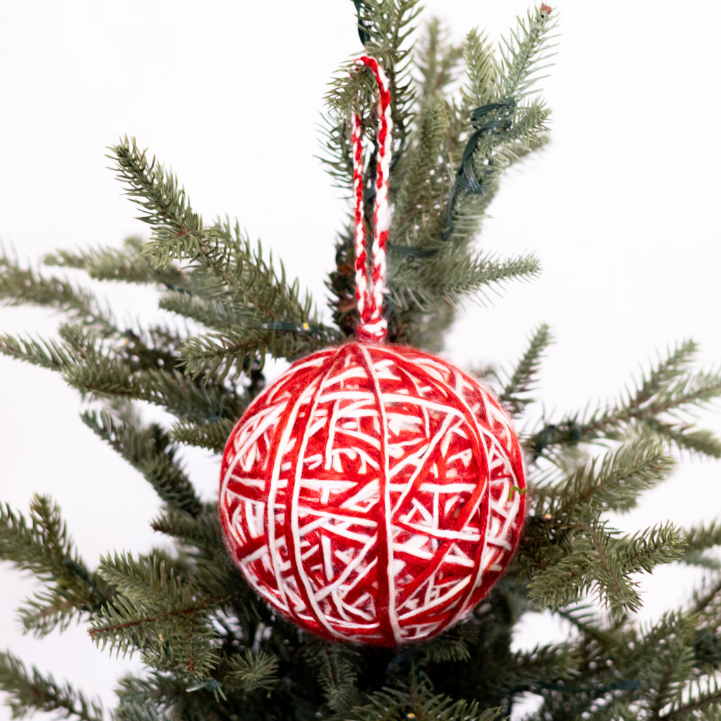 Chunky Yarn Ball Ornament