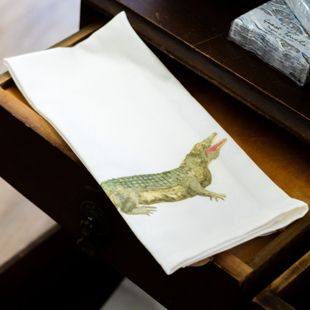 "Tale to Tell" Alligator Dish Towel