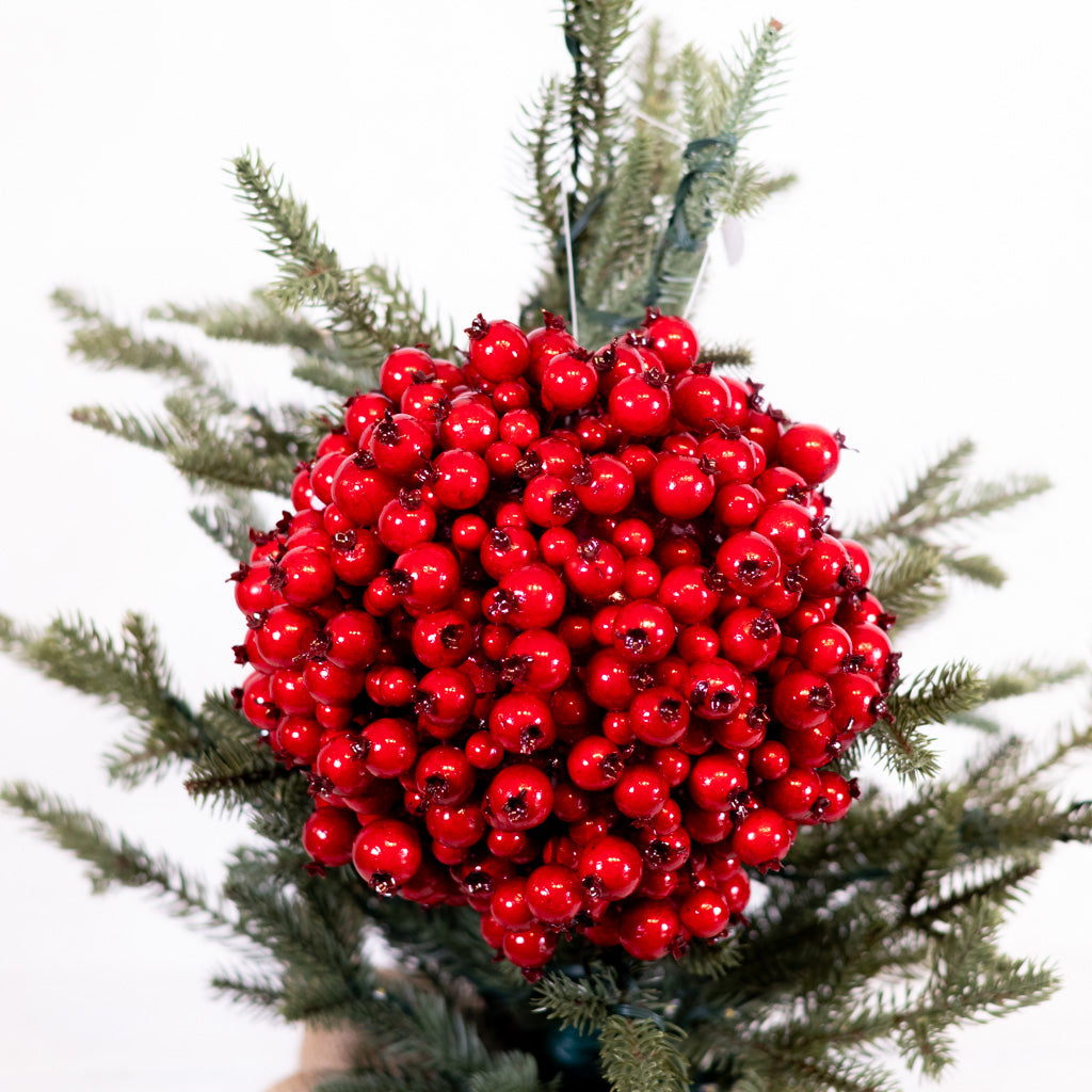 Large Berry Red Kissing Ball