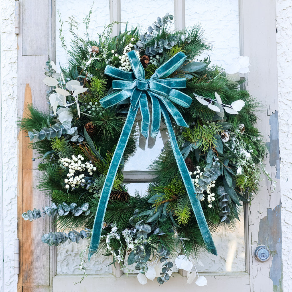 Winter Blues Collection Wreath