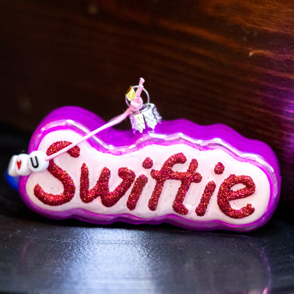 "Swiftie" Glass Ornament