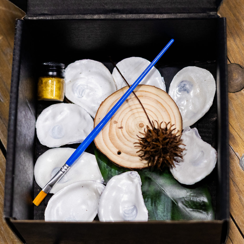 VIRTUAL WORKSHOP | Oyster Shell Magnolia Flower Kit in Gift Box