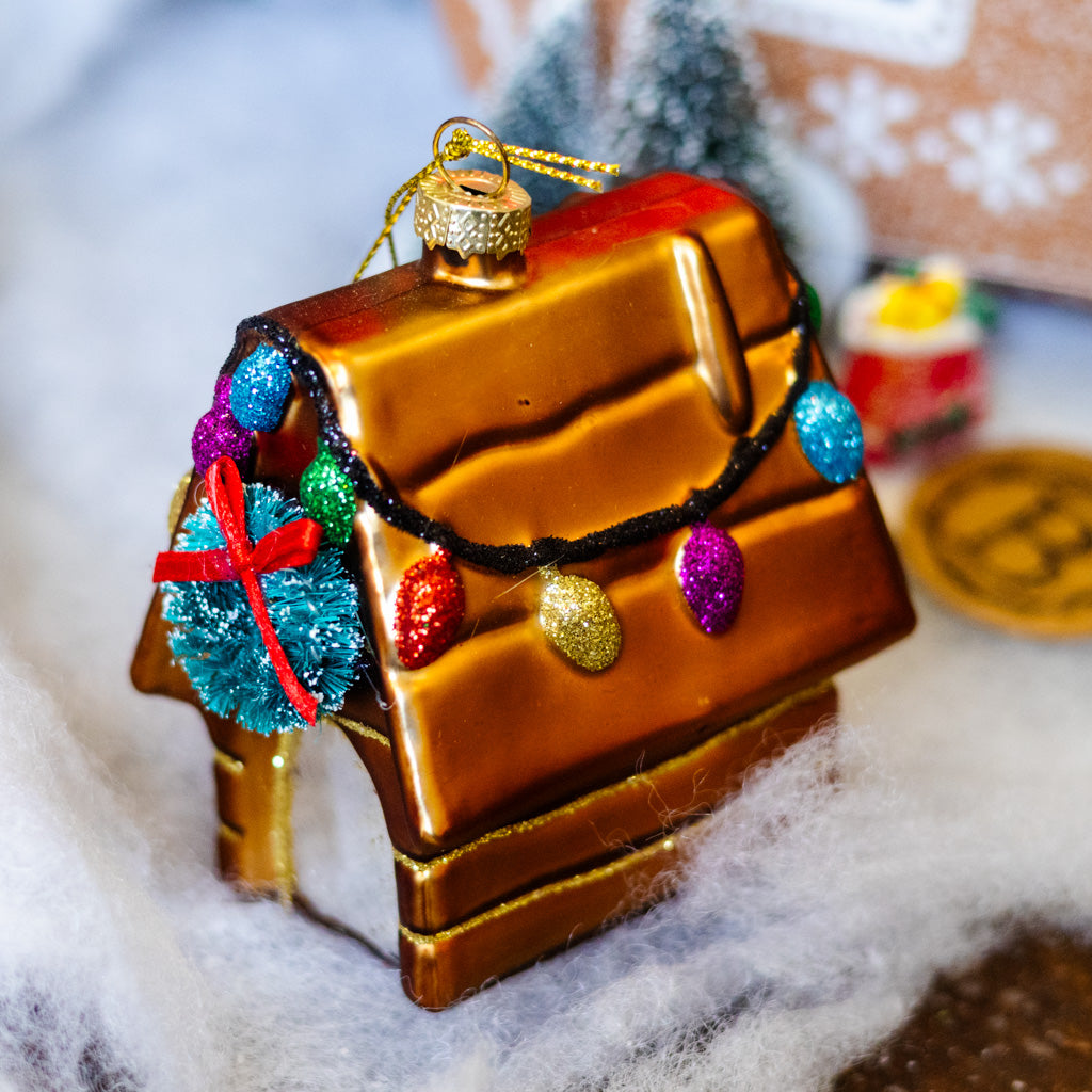 Festive Doghouse Ornament