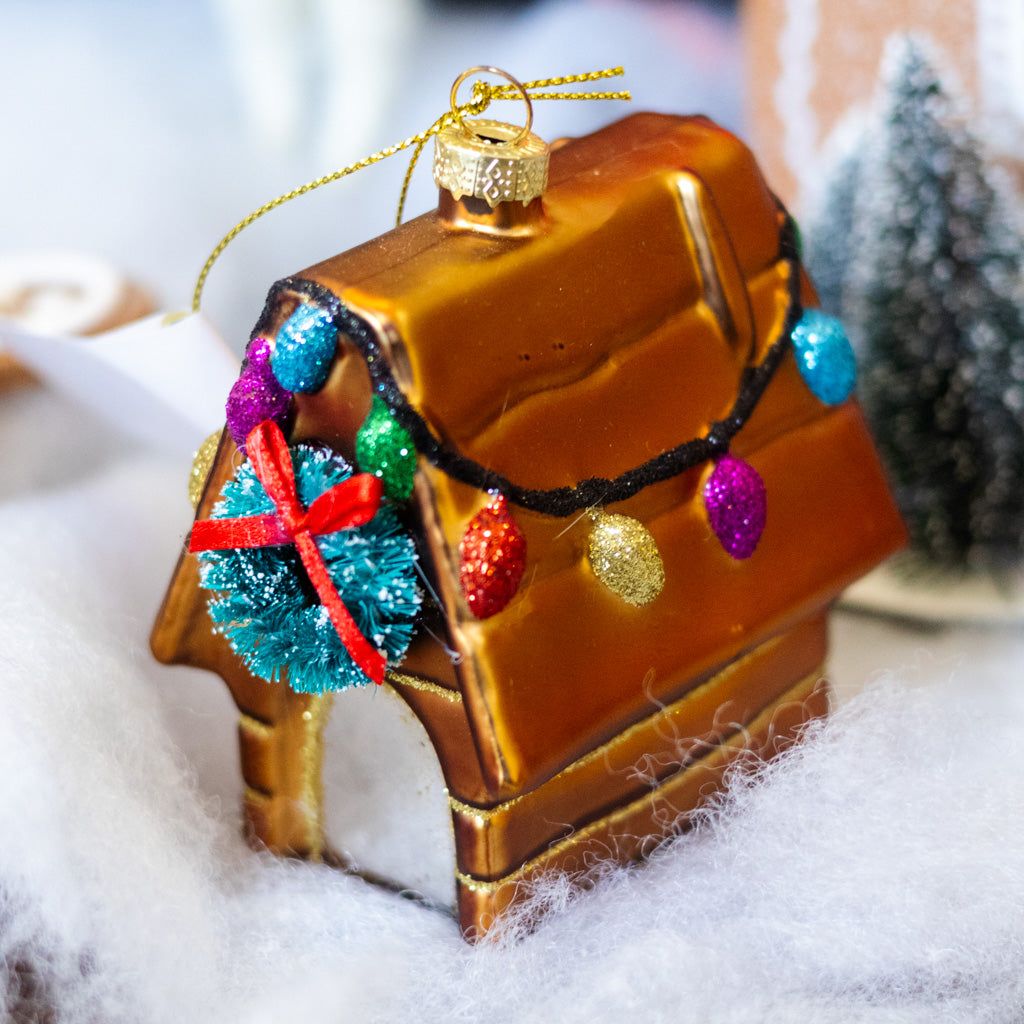 Festive Doghouse Ornament