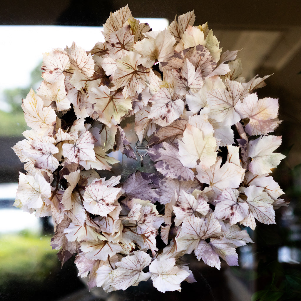 Maple Leaf Cream and Brown Wreath