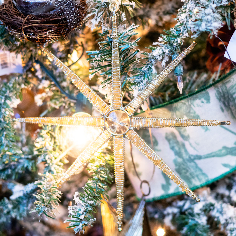 Desert Star Metal Champagne Ornament Small