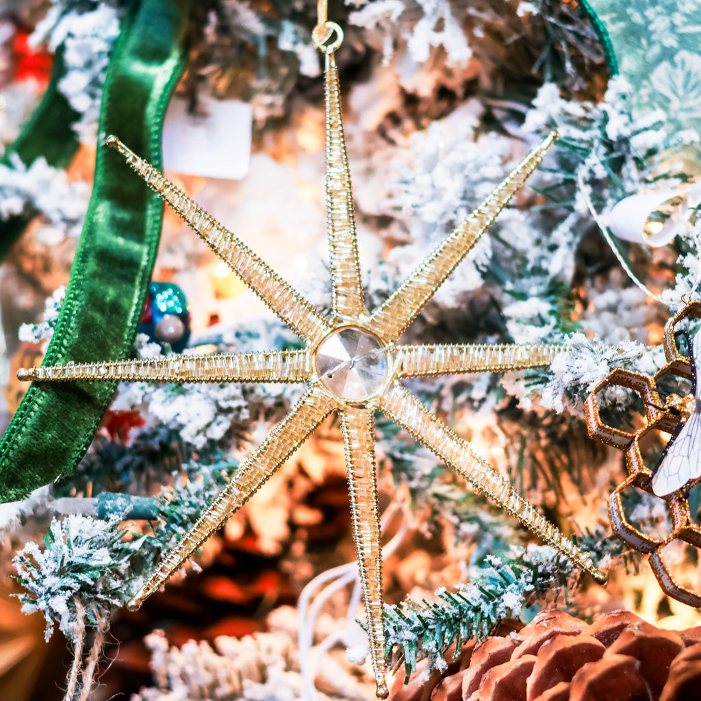 Desert Star Metal Champagne Ornament Small