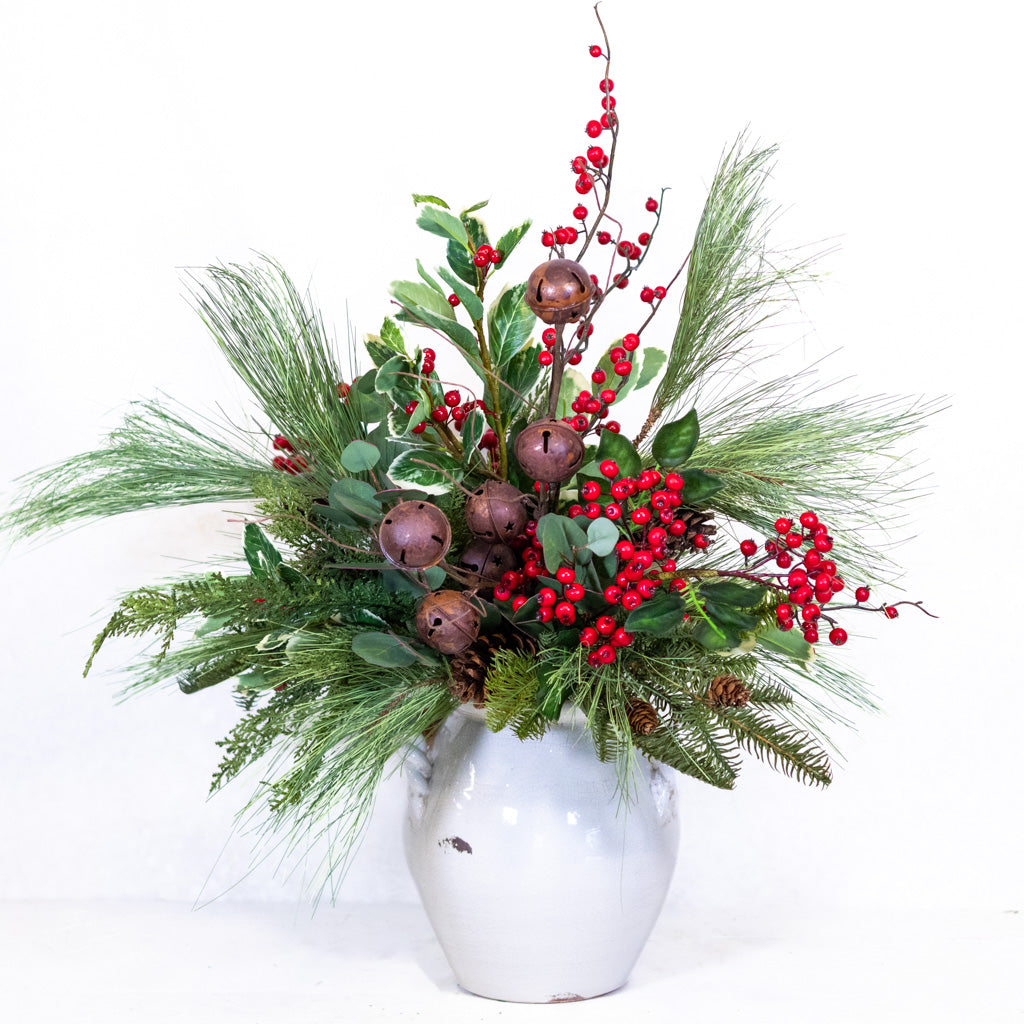 Jingle Bell Holiday Bouquet Grand Drop In