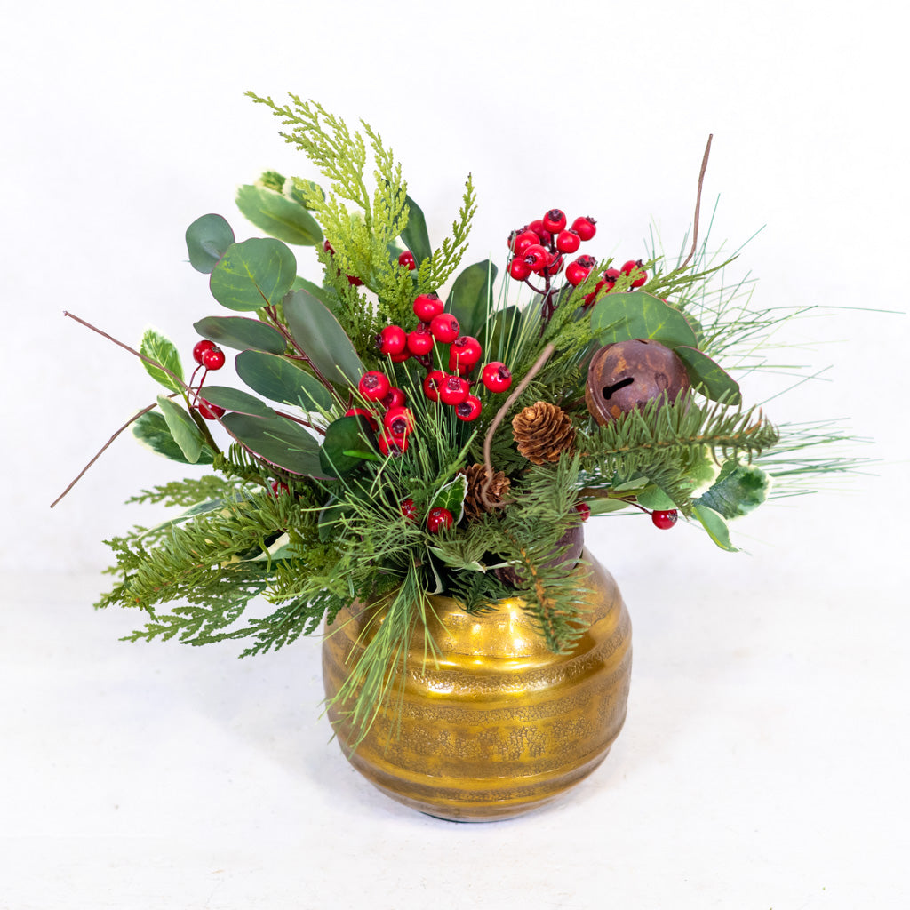 Jingle Bell Holiday Petite Bouquet Drop In