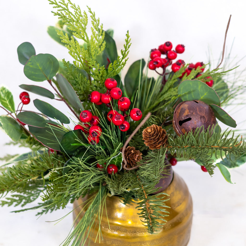 Jingle Bell Holiday Petite Bouquet Drop In