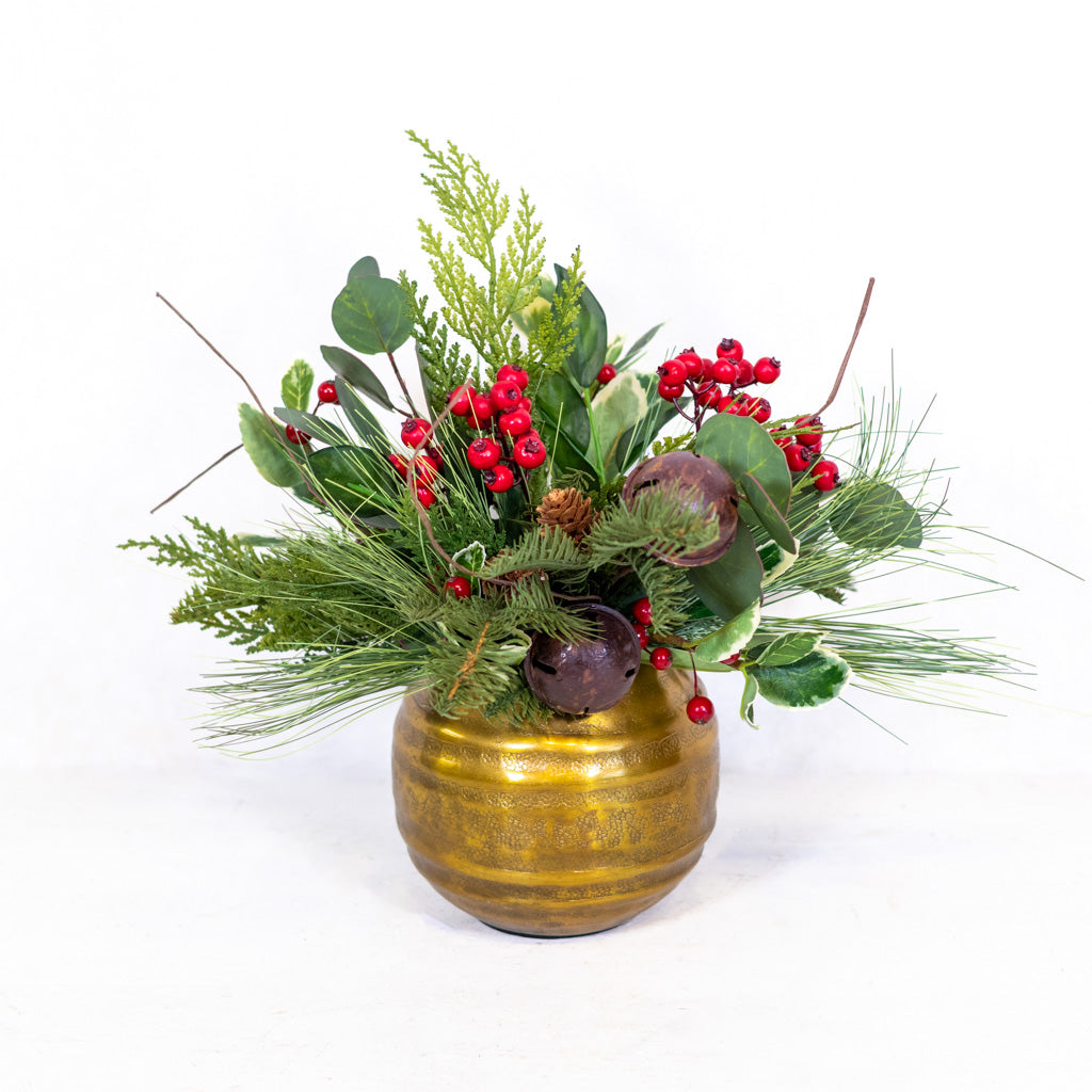 Jingle Bell Holiday Petite Bouquet Drop In