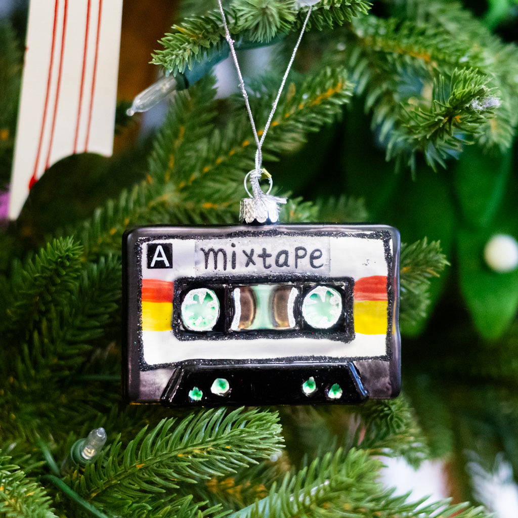 Mixtape Glass Ornament